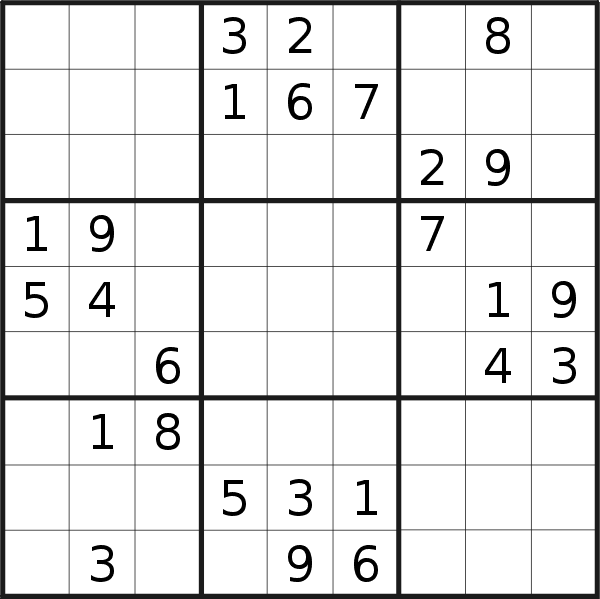 Sudoku puzzle for <br />Friday, 20th of January 2017