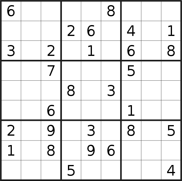 Sudoku puzzle for <br />Wednesday, 15th of February 2017