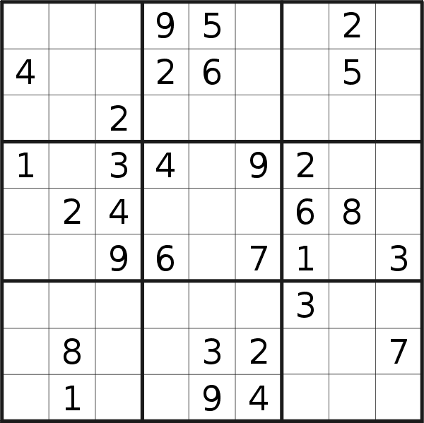 Sudoku puzzle for <br />Thursday, 16th of February 2017