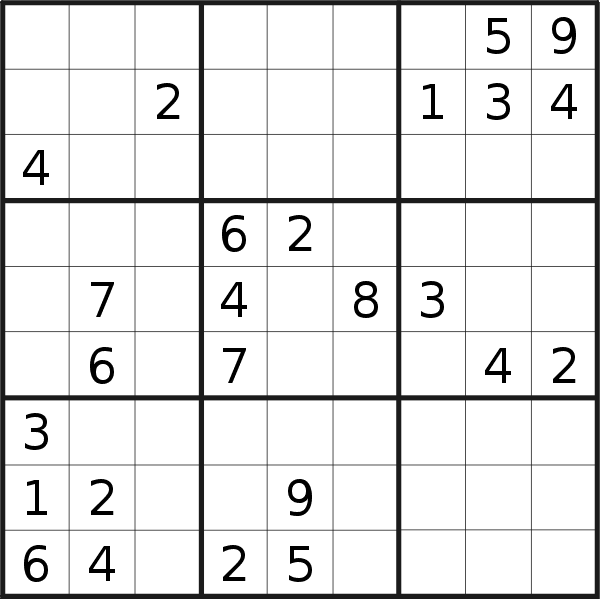 Sudoku puzzle for <br />Saturday, 3rd of February 2018
