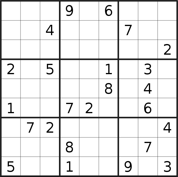 Sudoku puzzle for <br />Wednesday, 14th of February 2018