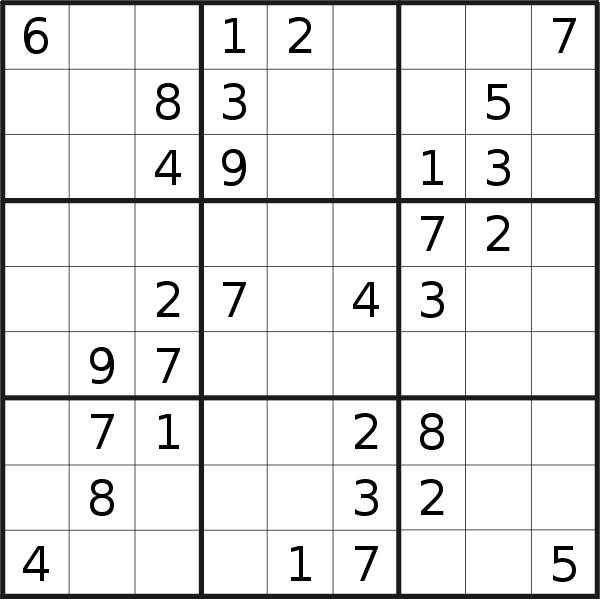 Sudoku puzzle for <br />Friday, 30th of March 2018
