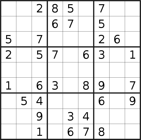Sudoku puzzle for <br />Friday, 29th of March 2019