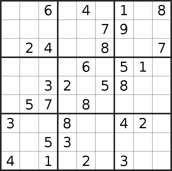 Sudoku puzzle for <br />Saturday, 4th of January 2020