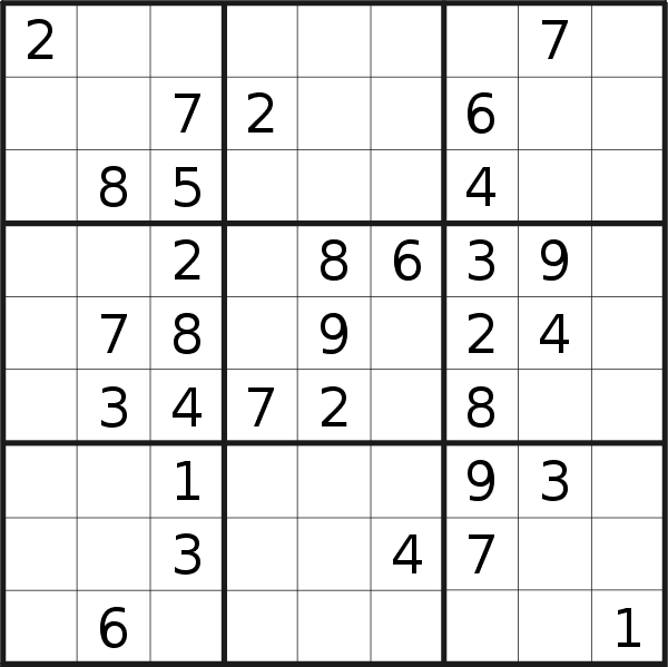 Sudoku puzzle for <br />Thursday, 30th of January 2020