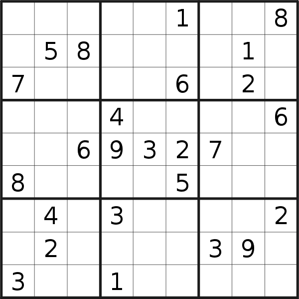 Sudoku puzzle for <br />Wednesday, 5th of February 2020