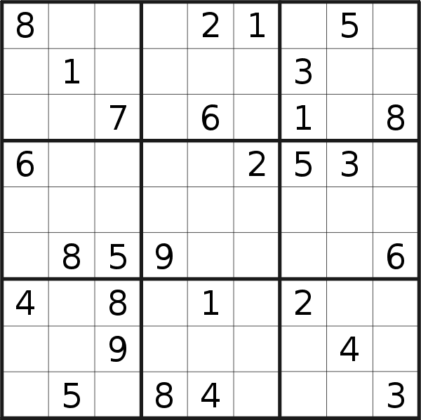 Sudoku puzzle for <br />Saturday, 8th of February 2020