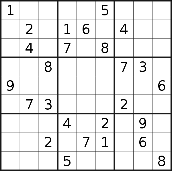 Sudoku puzzle for <br />Tuesday, 18th of February 2020