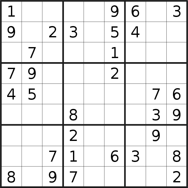 Sudoku puzzle for <br />Friday, 28th of February 2020