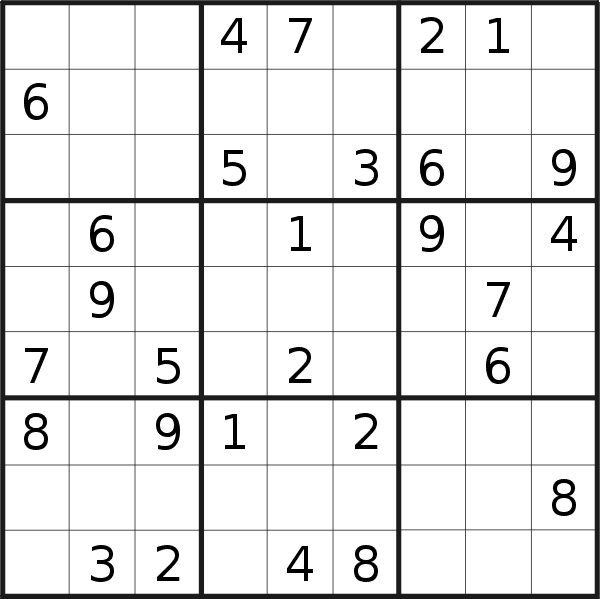Sudoku puzzle for <br />Tuesday, 31st of March 2020
