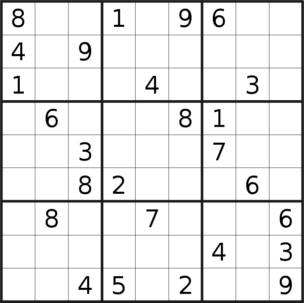 Sudoku puzzle for <br />Thursday, 2nd of April 2020