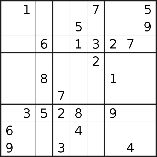 Sudoku puzzle for <br />Friday, 10th of April 2020