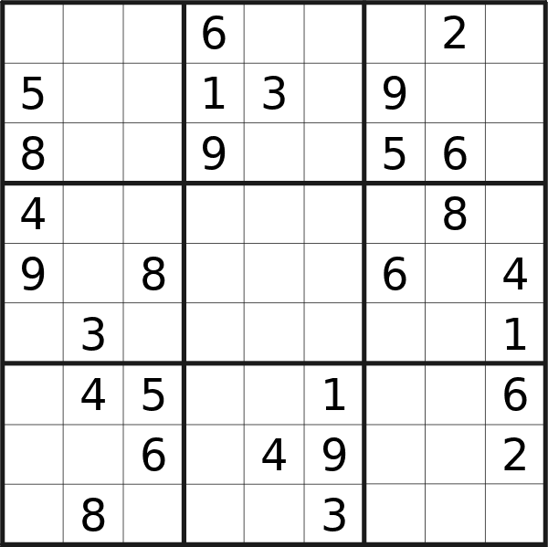 Sudoku puzzle for <br />Wednesday, 21st of February 2024