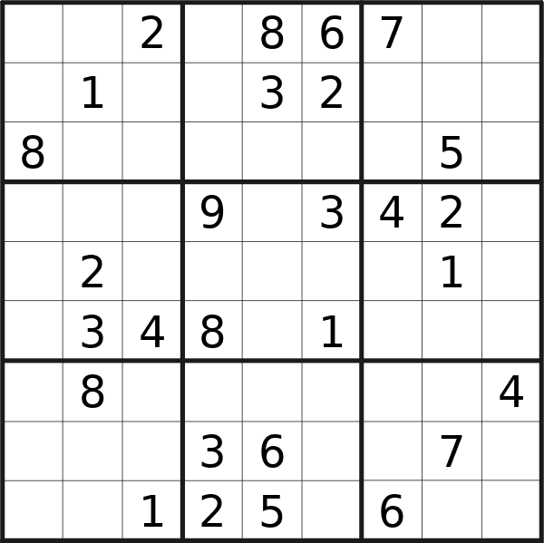 Sudoku puzzle for <br />Friday, 23rd of February 2024