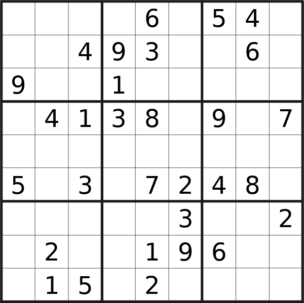 Sudoku puzzle for <br />Friday, 5th of April 2024