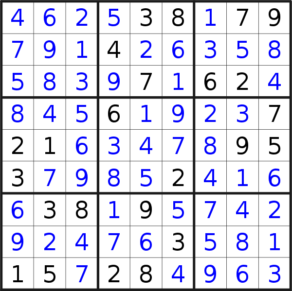 Sudoku solution for puzzle published on Sunday, 14th of December 2014