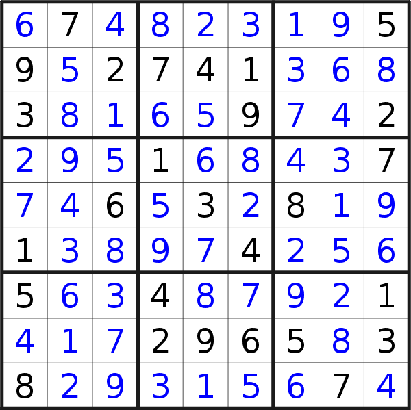 Sudoku solution for puzzle published on Tuesday, 7th of November 2017
