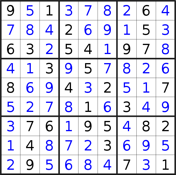 Sudoku solution for puzzle published on Tuesday, 2nd of October 2018