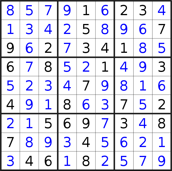 Sudoku solution for puzzle published on Wednesday, 14th of November 2018