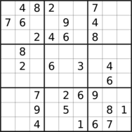 sudoku puzzle published on 2024/04/20