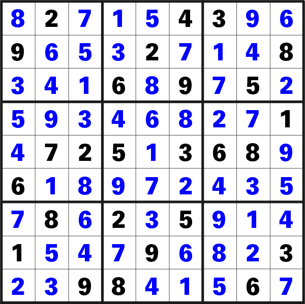 Un sudoku risolto