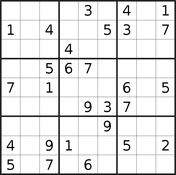 Sudoku puzzle for <br />Tuesday, 11th of February 2020