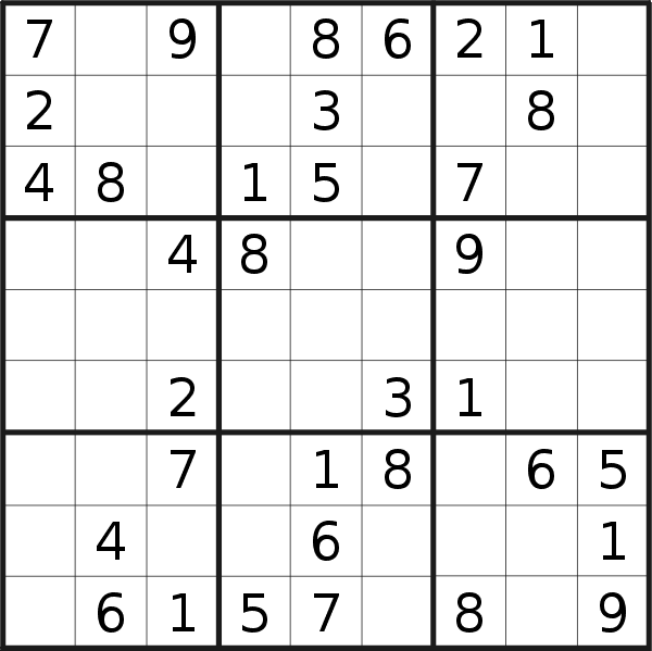 Sudoku puzzle for <br />Wednesday, 12th of February 2020