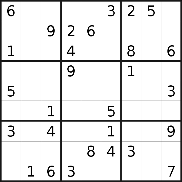 Sudoku puzzle for <br />Saturday, 2nd of January 2021