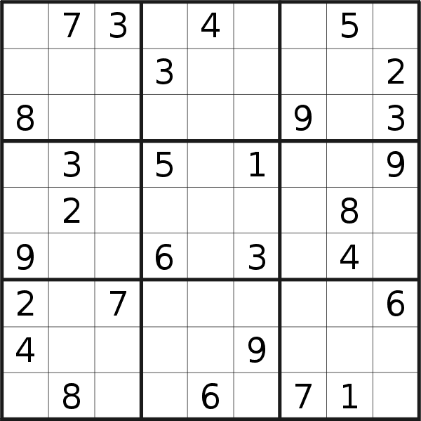 Sudoku puzzle for <br />Friday, 15th of January 2021