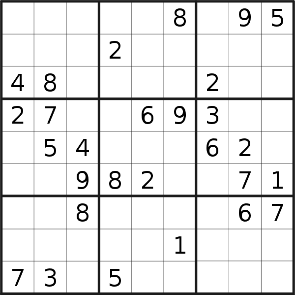 Sudoku puzzle for <br />Tuesday, 19th of January 2021