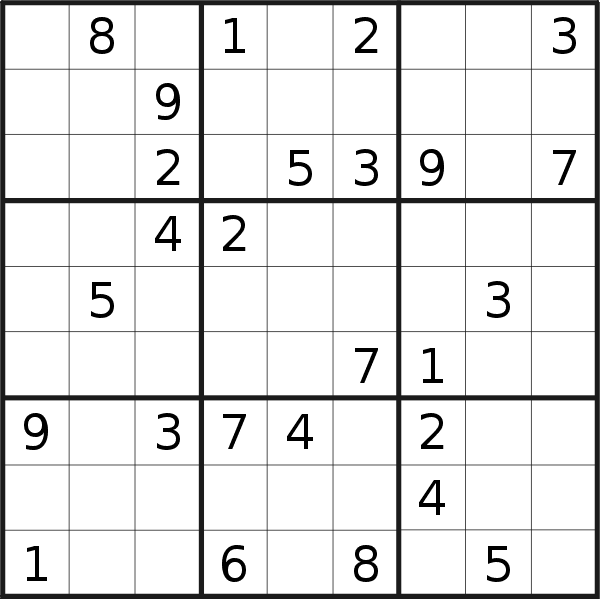 Sudoku puzzle for <br />Wednesday, 27th of January 2021