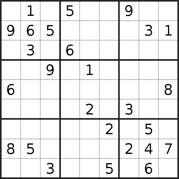 Sudoku puzzle for <br />Friday, 19th of March 2021