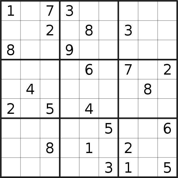 Sudoku puzzle for <br />Saturday, 20th of November 2021