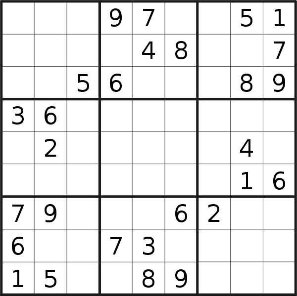 Sudoku puzzle for <br />Saturday, 8th of January 2022