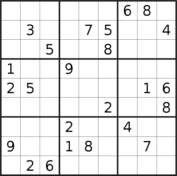 Sudoku puzzle for <br />Thursday, 17th of March 2022