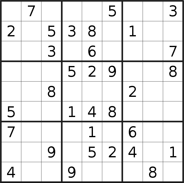Sudoku puzzle for <br />Sunday, 10th of April 2022