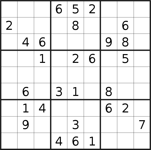 Sudoku puzzle for <br />Thursday, 14th of April 2022