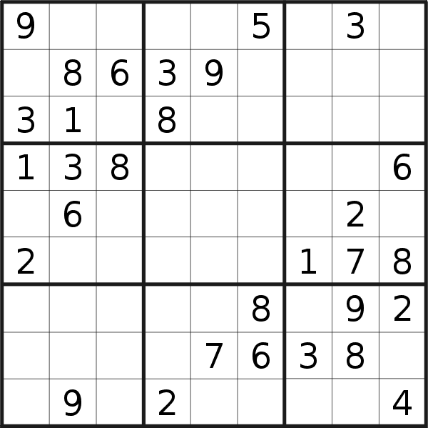 Sudoku puzzle for <br />Sunday, 17th of April 2022