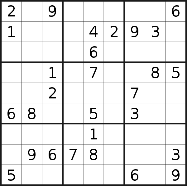 Sudoku puzzle for <br />Monday, 18th of April 2022
