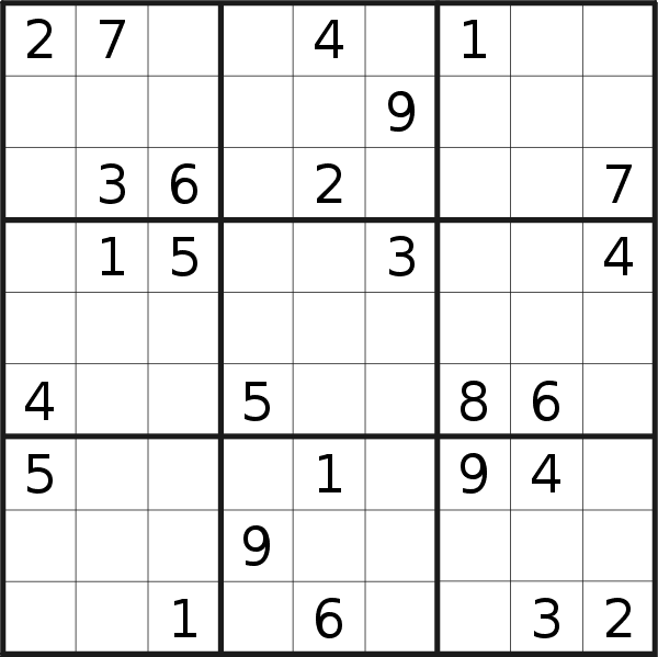 Sudoku puzzle for <br />Wednesday, 20th of April 2022