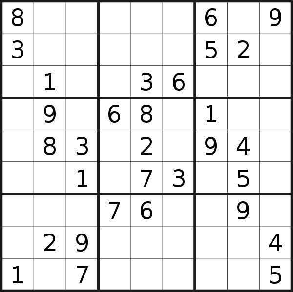 Sudoku puzzle for <br />Friday, 29th of April 2022