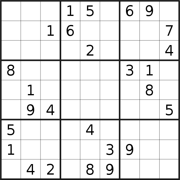 Sudoku puzzle for <br />Tuesday, 10th of May 2022