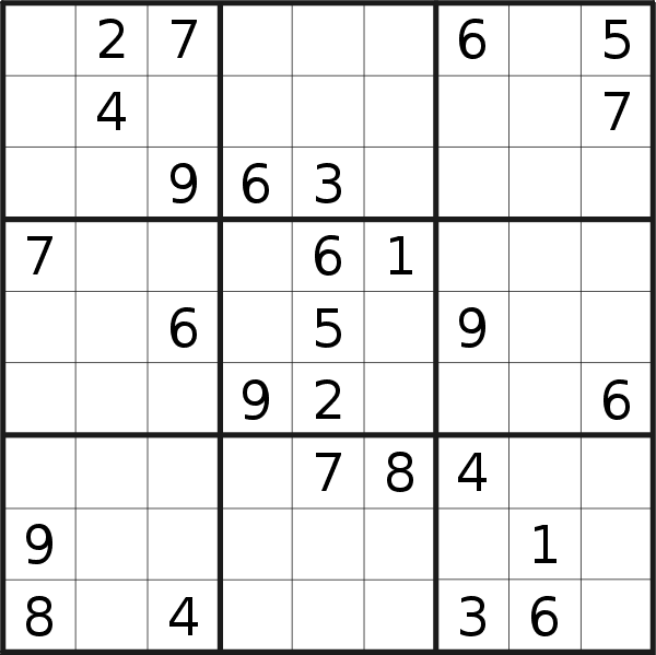 Sudoku puzzle for <br />Thursday, 19th of May 2022