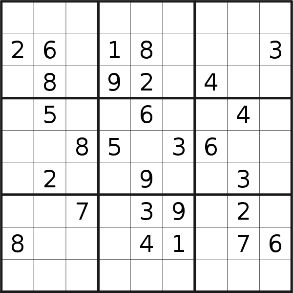 Sudoku puzzle for <br />Thursday, 16th of June 2022