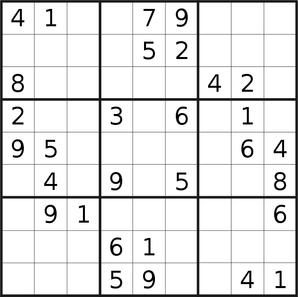 Sudoku puzzle for <br />Saturday, 2nd of July 2022