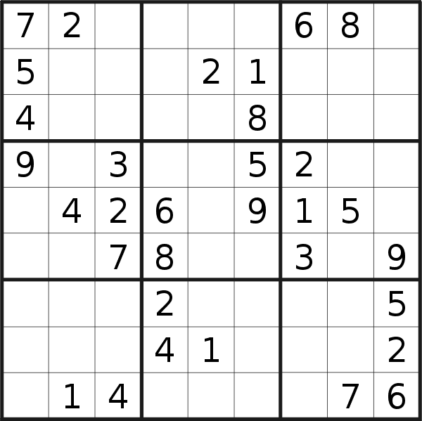 Sudoku puzzle for <br />Wednesday, 6th of July 2022