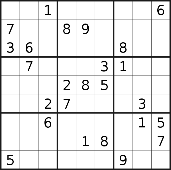 Sudoku puzzle for <br />Friday, 15th of July 2022
