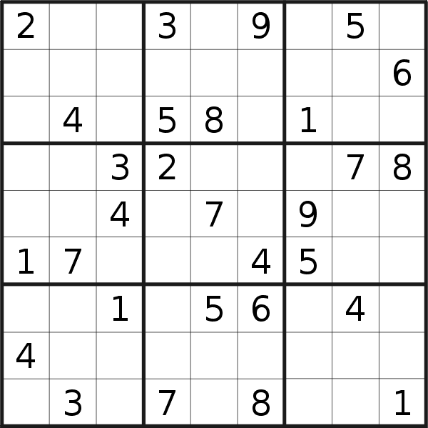 Sudoku puzzle for <br />Tuesday, 19th of July 2022