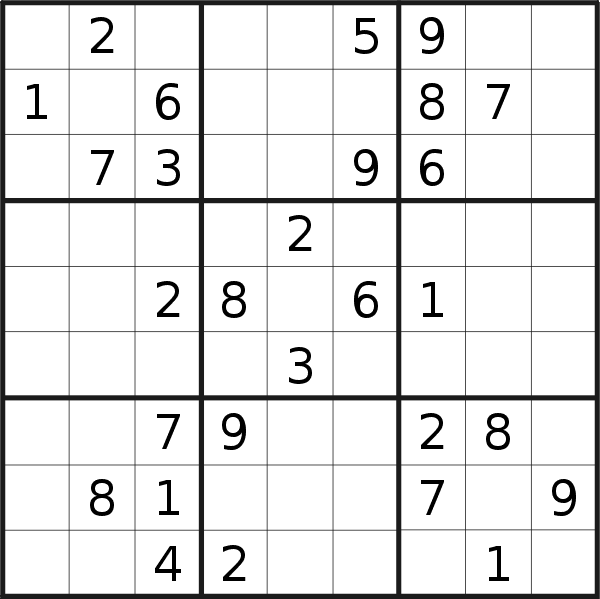 Sudoku puzzle for <br />Friday, 29th of July 2022