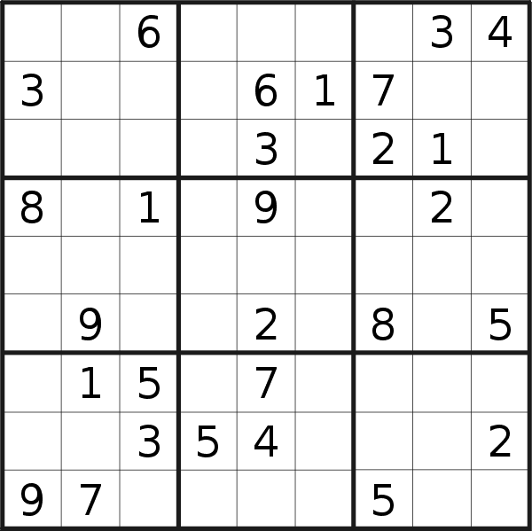Sudoku puzzle for <br />Tuesday, 2nd of August 2022
